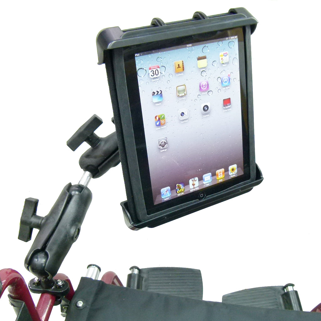 Wheelchair Rail - Tube Mount with Extension for Galaxy Tab S 8.4 (sku 21198)