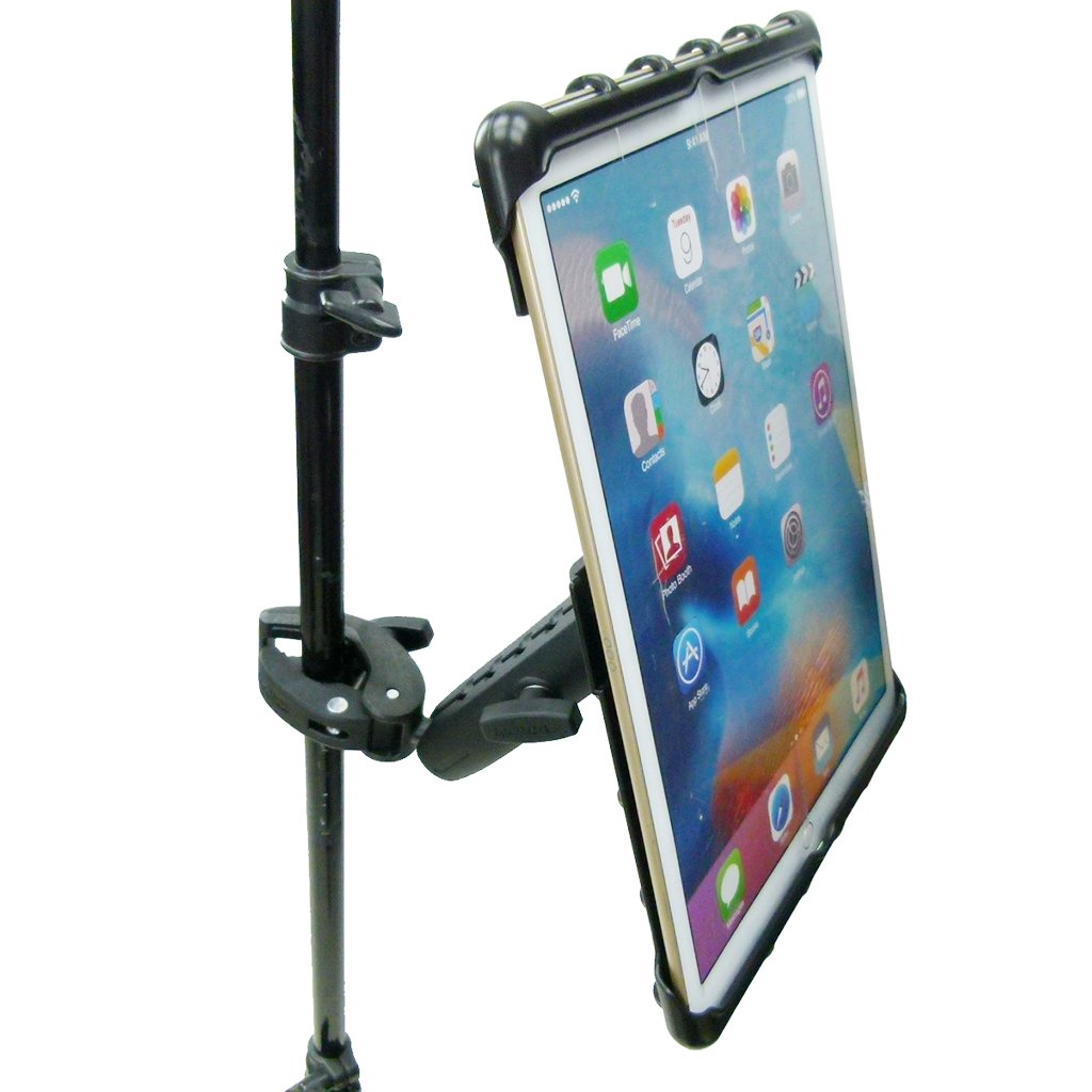 Extended Music Stand Robust Clamp Tablet Holder for iPad PRO 12.9