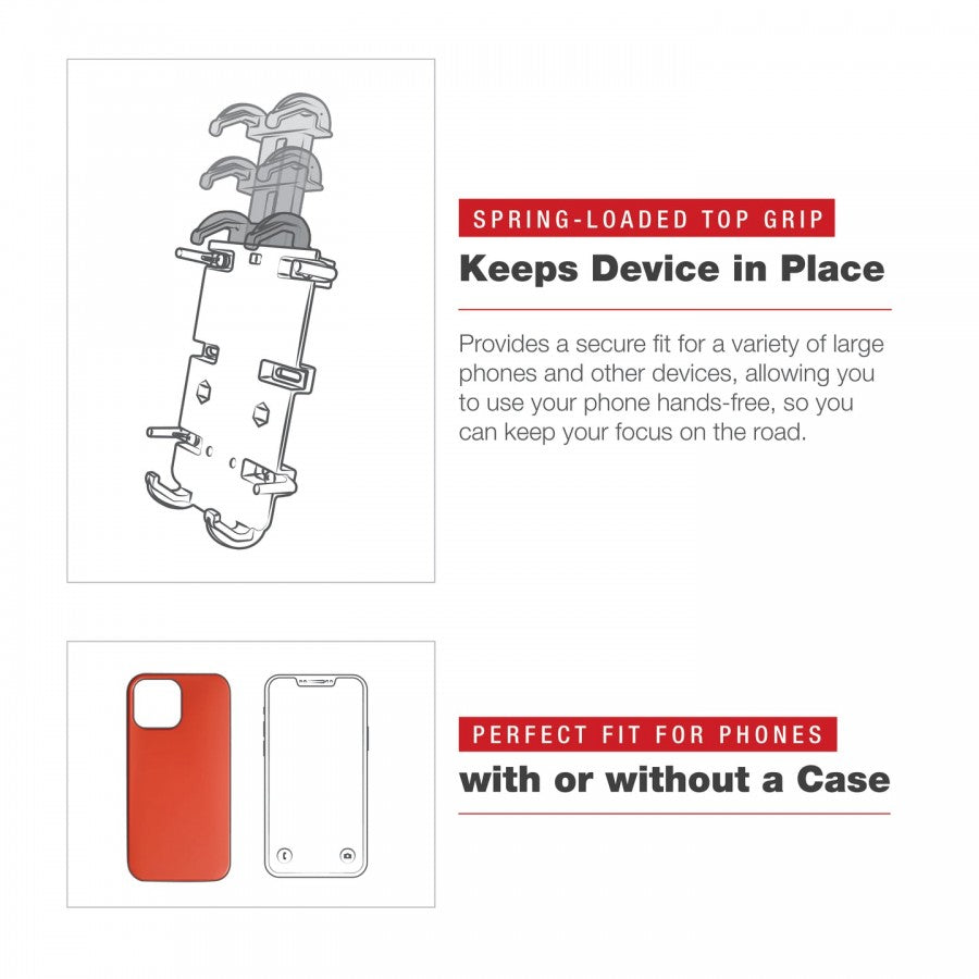 RAM Quick-Grip XL Phone Mount with Low Profile Tough Claw RAM-HOL-PD4-400-1 (sku 60026)