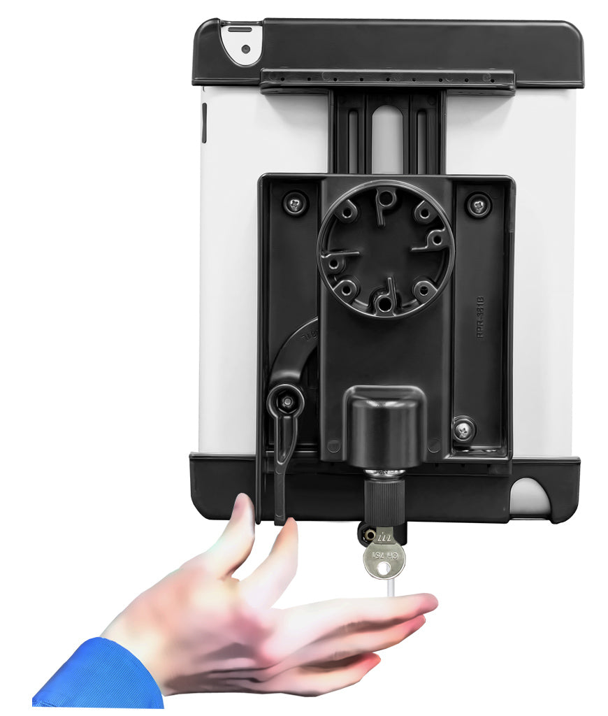 RAM TAB DOCK-N-LOCK Cradle for Apple iPad 4th Gen WITHOUT CASE, SKIN OR SLEEVE. (sku 19032)