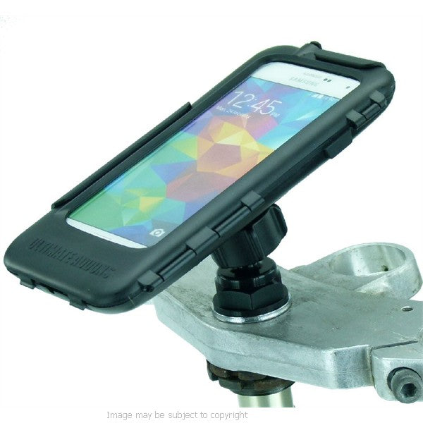Yoke 30 Hella DIN Powered Motorcycle Yoke Nut Cap Mount for Samsung Galaxy S5 (sku 19433)