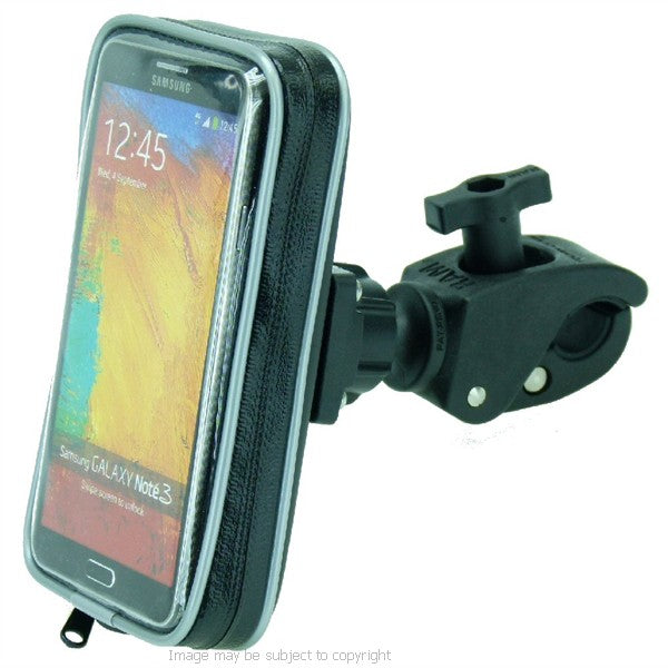 Motorcycle Bike Tough-Claw Clamp Bar Mount with Waterproof Phone Case for Samsung Galaxy Note 3 (sku 19638)