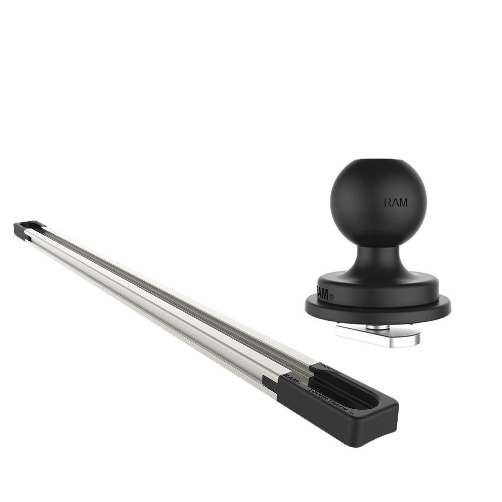13" (33.02cm) End Loading Aluminum Track Base with 1" Ball for Fleet Vehicles (sku 56114) - BuyBits Ltd UK