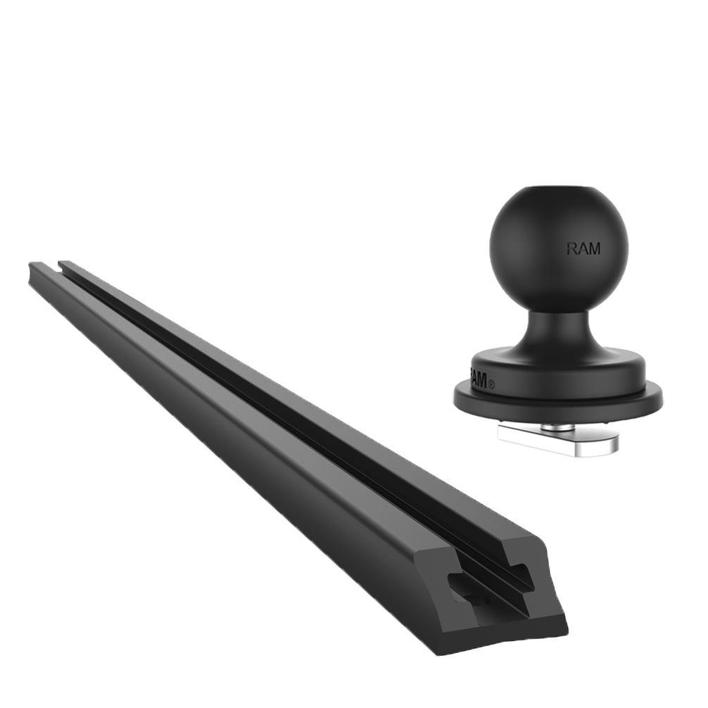 20" (50.8cm) End Loading Track Base with 1" Ball for Fleet Vehicles (sku 56102) - BuyBits Ltd UK