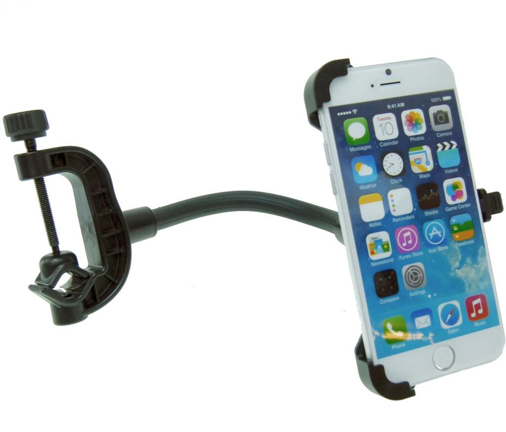 Dedicated Golf Trolley Gooseneck Clamp Mount for iPhone SE 2 (2020) (sku 35887) - BuyBits Ltd UK