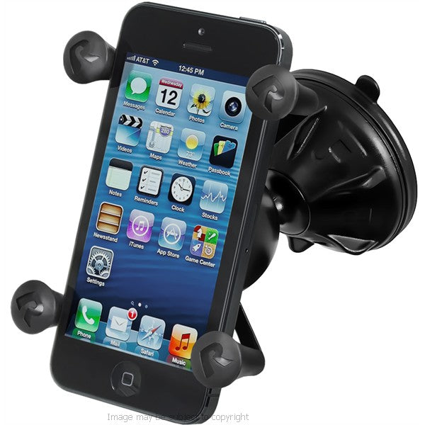 RAM X-Grip iPhone 6 (4.7) Holder with RAM Mighty-Buddy Suction Cup Mount RAP-SB-224-2-UN7 (sku 20358)
