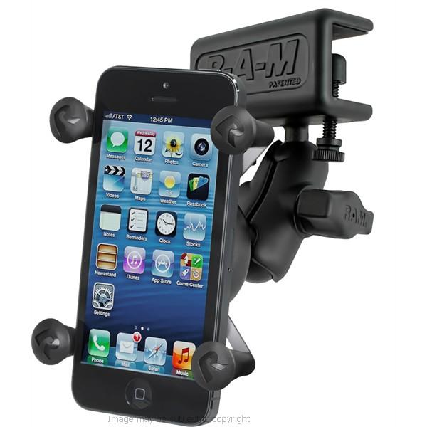 RAM X-Grip Holder Short Arm &amp; Glare Shield Clamp Mount RAM-B-177-UN7 for iPhone SE 2 (2020) (sku 53259) - BuyBits Ltd UK