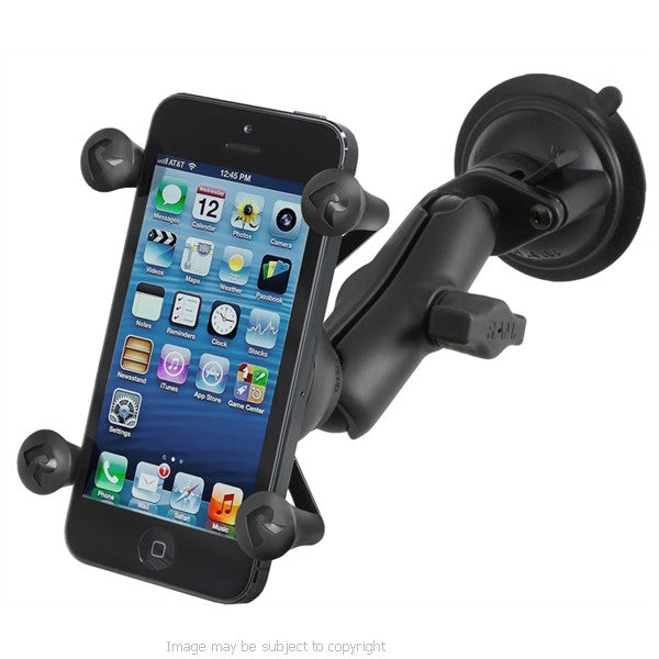 RAM X-Grip iPhone 6S Plus 5.5 Holder with Twist Lock Suction Cup Mount RAP-B-166-UN7U (sku 32350)
