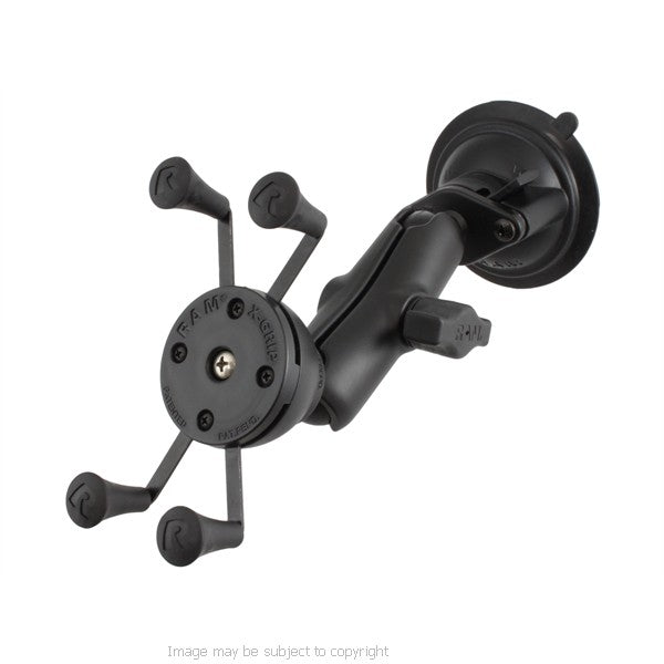 RAM X-Grip iPhone 6S Plus 5.5 Holder with Twist Lock Suction Cup Mount RAP-B-166-UN7U (sku 32350)