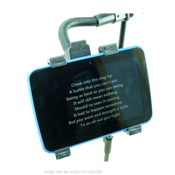 Adjustable Heavy Duty 12" Flexible Music - Mic Stand Tablet Mount for the Tesco Hudl2 Hudl 2 (sku 20591)