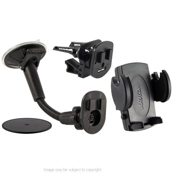 Arkon Windshield Suction Console, Dash and Vent Mount for Universal Phone, Smartphone and PDA (sku 20715 )