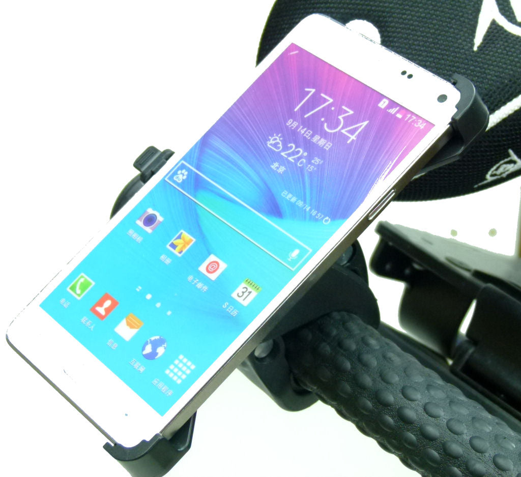 Dedicated 'Quick Fix' Golf Trolley Phone Holder Mount For Samsung Galaxy Note 4 (sku 21025)