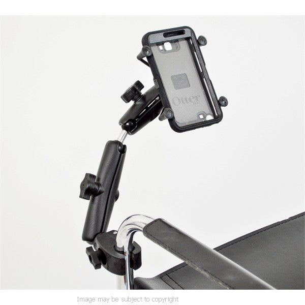 RAM UNIVERSAL X-GRIP TABLET RAIL AND TUBE MOUNT WITH EXTENSION. RAM-B-400-UN10-DB (sku 21043)