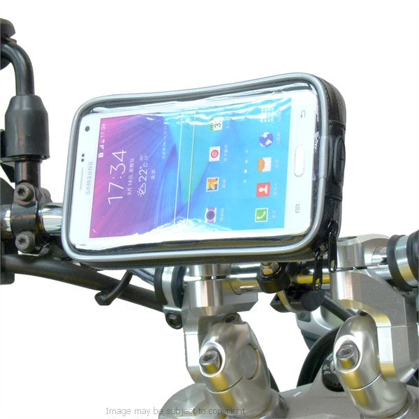 Strong Metal U-Bolt Motorcycle Handlebar Mount for Galaxy Note 4 (sku 21055)