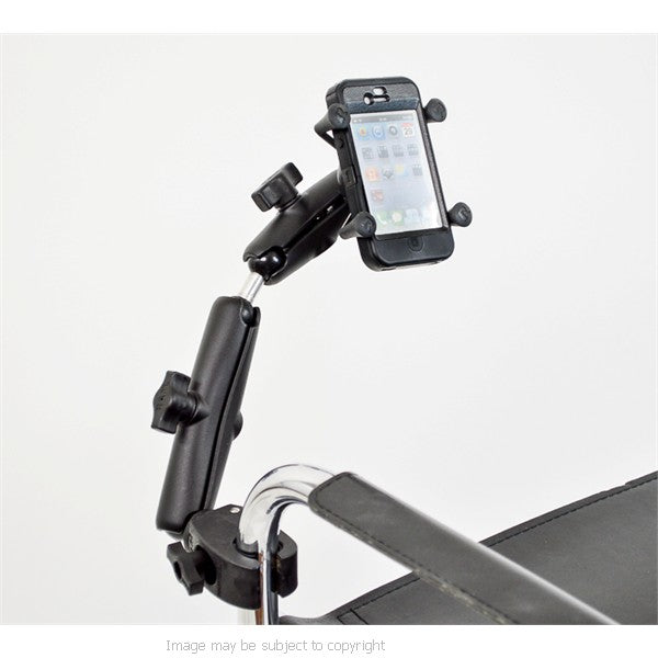 RAM UNIVERSAL X-GRIP SMARTPHONE RAIL AND TUBE MOUNT WITH EXTENSION. RAM-B-400-UN7-DB  (sku 21060)