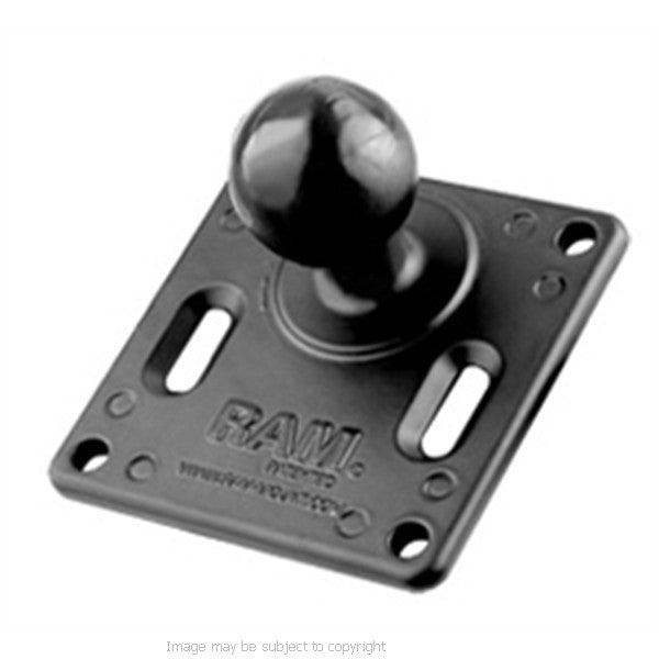 RAM SQUARE VESA PLATE WITH 1.5" RUBBER BALL. RAM-2461 (sku 21082)