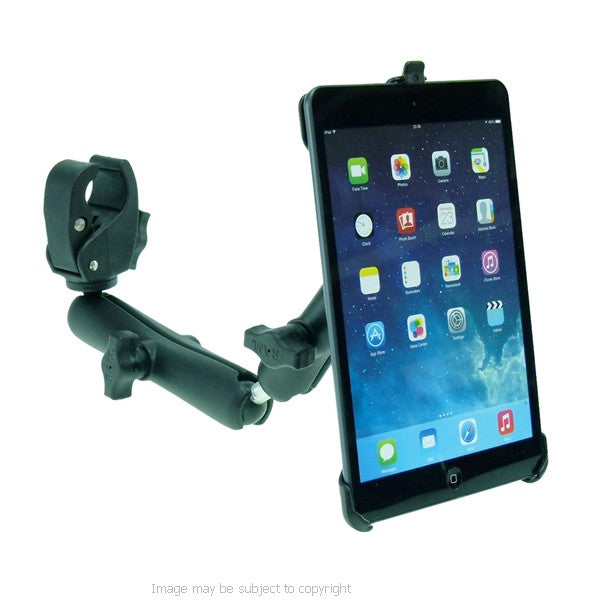 Wheelchair Rail and Tube Mount with Extension for iPad Mini (sku 21144)