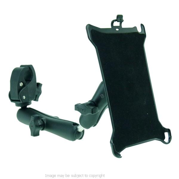 Dedicated Wheelchair Rail - Tube Mount with Extension for iPad Mini 2019 (sku 50606) - BuyBits Ltd UK