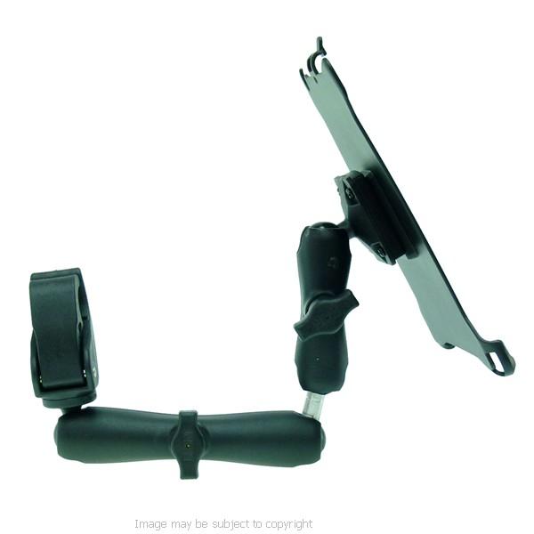 Dedicated Wheelchair Rail - Tube Mount with Extension for iPad Mini 2019 (sku 50606) - BuyBits Ltd UK