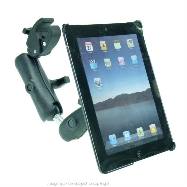 Dedicated Wheelchair Rail and Tube Tablet Mount Holder with Extension for iPad 4th Gen (sku 21156)