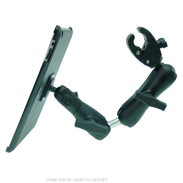 Dedicated Wheelchair Rail and Tube Tablet Mount Holder with Extension for iPad 4th Gen (sku 21156)