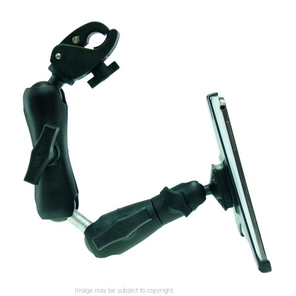 Wheelchair Rail - Tube Mount with Extension for Galaxy Note 10.1 2014 Edition. (sku 21194)