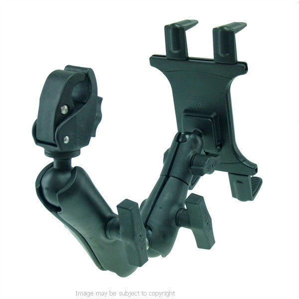 Wheelchair Rail - Tube Mount with Extension for Galaxy Note PRO 12.2 (sku 21199)