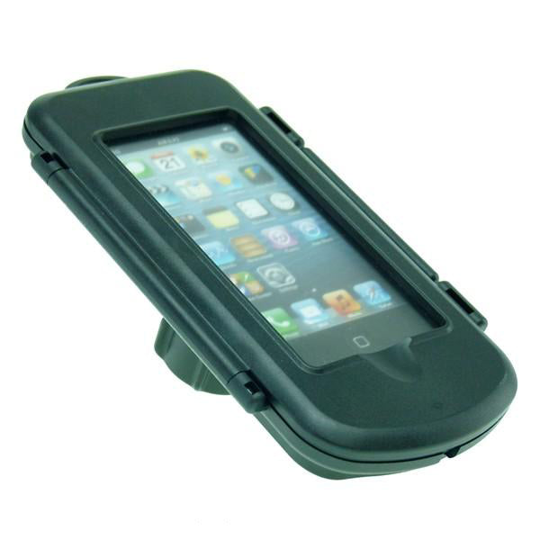 IPX4 Waterproof Hard Shell Case for Apple iPhone 5 with 1" Socket Adapter fits RAM Motorcycle Mounts (sku 21218)