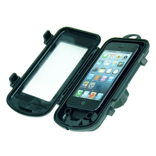 IPX4 Waterproof Hard Shell Case for Apple iPhone 5 with 1" Socket Adapter fits RAM Motorcycle Mounts (sku 21218)