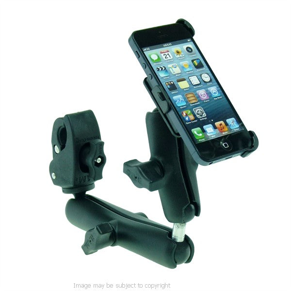 Wheelchair Rail and Tube Mount with Extension and Dedicated iPhone 5S Cradle (sku 21441)