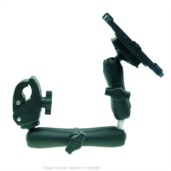 Wheelchair Rail and Tube Mount with Extension and Dedicated iPhone 5 Cradle (sku 21247)