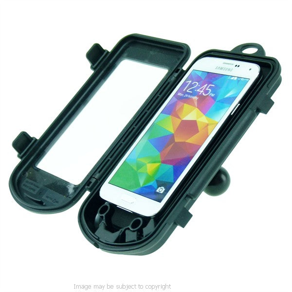 IPX4 Waterproof Hard Shell Case for Samsung Galaxy S5 with 1" Ball Adapter fits RAM Motorcycle Mounts (sku 21248)