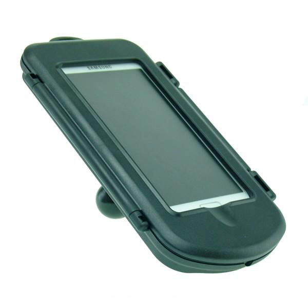 IPX4 Waterproof Hard Shell Case for Samsung Galaxy S4 with 1" Ball Adapter fits RAM Motorcycle Mounts (sku 21249)