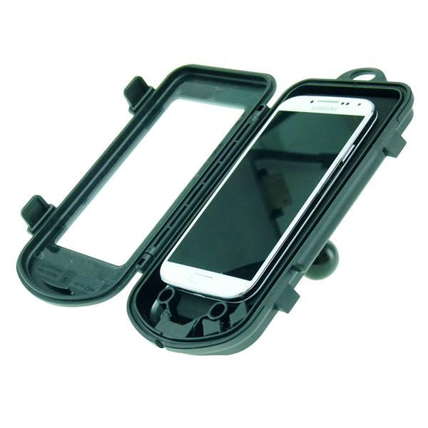 IPX4 Waterproof Hard Shell Case for Samsung Galaxy S4 with 1" Ball Adapter fits RAM Motorcycle Mounts (sku 21249)