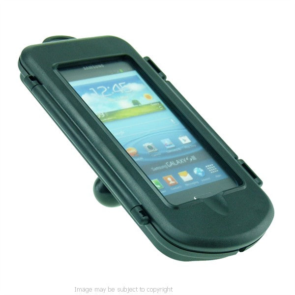 IPX4 Waterproof Hard Shell Case for Samsung Galaxy SIII S3 with 1" Ball Adapter fits RAM Motorcycle Mounts (sku 21251)
