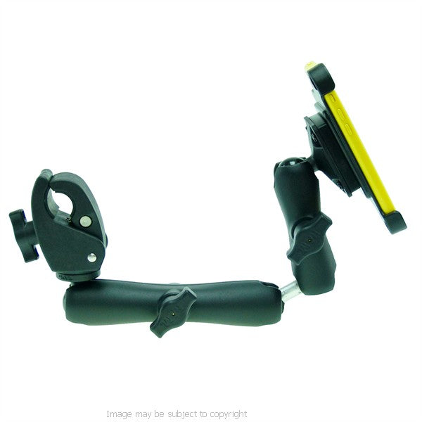 Wheelchair Rail and Tube Mount with Extension and Dedicated iPhone 5C Cradle (sku 21255)