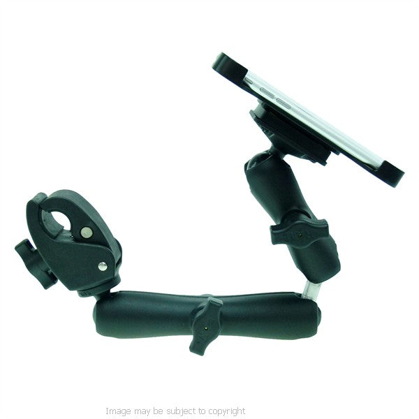 Wheelchair Rail and Tube Mount with Extension and Dedicated iPhone 6 (4.7) Cradle ( sku 21258)