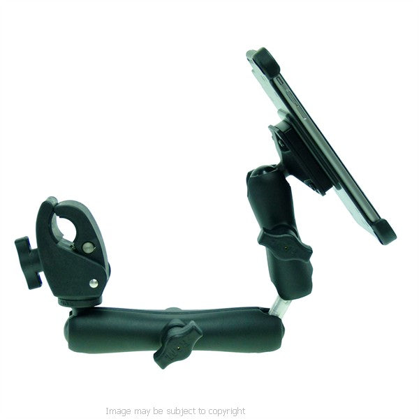 Wheelchair Rail and Tube Mount with Extension and Dedicated iPhone 6 Plus 5.5 Cradle ( sku 21259)