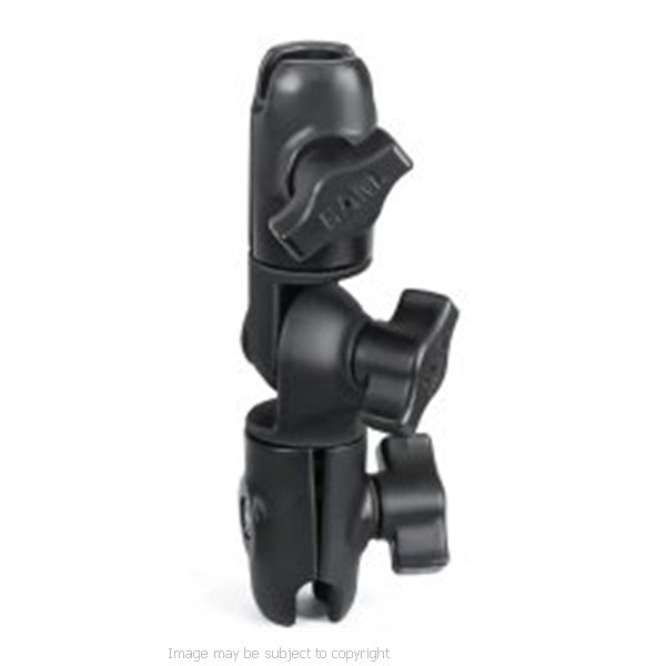 RAM Double Socket Swivel Arm with hinge for 1" Ball. RAP-B-200-2 (sku 21263)