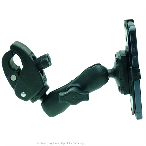 Wheelchair Rail and Tube Mount with Dedicated iPhone 5S Cradle (sku 21513)