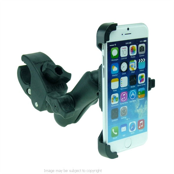 Wheelchair Rail and Tube Mount with Dedicated iPhone 6S (4.7) Cradle. (sku 31259)