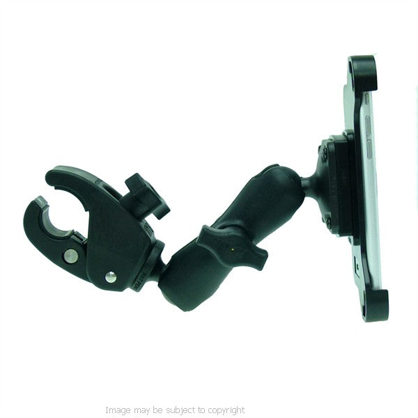 Wheelchair Rail and Tube Mount with Dedicated iPhone 7 (4.7) Cradle. (sku 35895)