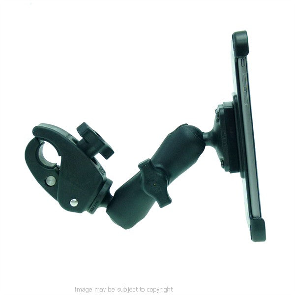 Wheelchair Rail and Tube Mount with Dedicated iPhone 6 Plus Cradle. (sku 21267)