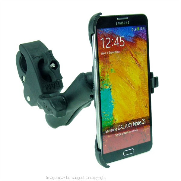 Wheelchair Rail and Tube Mount with Dedicated Galaxy Note 3 Cradle (sku 21268)