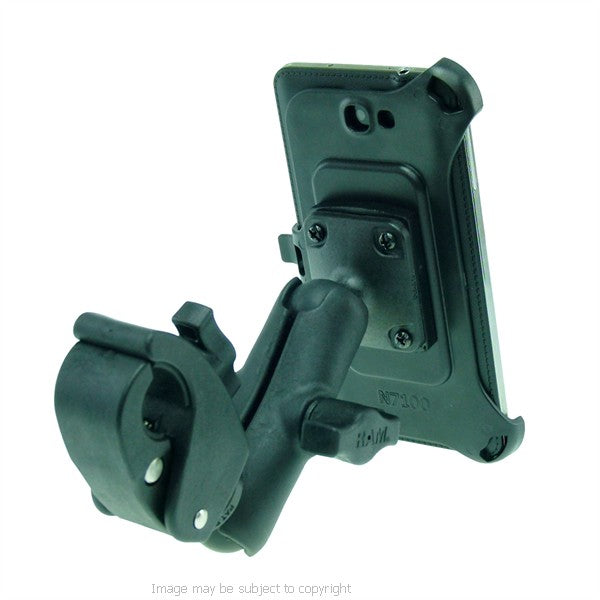 Wheelchair Rail and Tube Mount with Dedicated Galaxy Note 3 Cradle (sku 21268)
