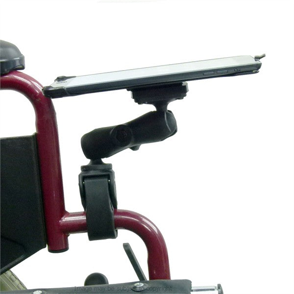 Dedicated Wheelchair Rail - Tube Mount for iPad Mini 4 (sku 33207)