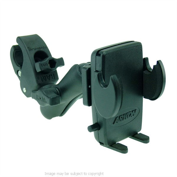 Wheelchair Rail - Tube Mount with Universal Phone Holder (sku 21277)