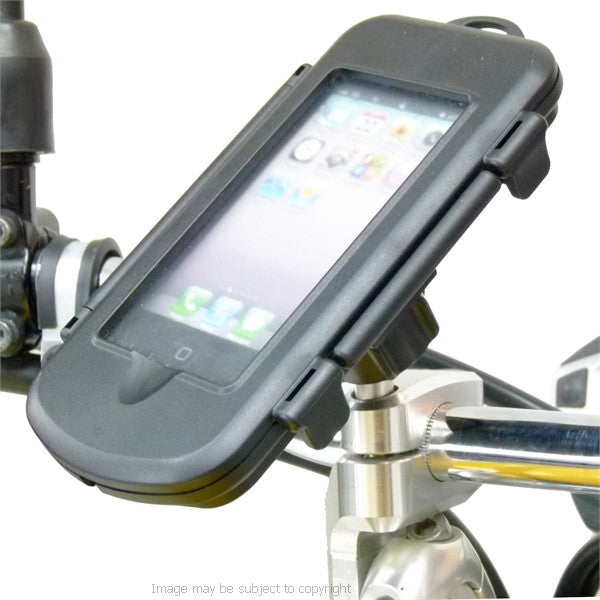 Motorcycle M8 Handlebar Top Clamp Mount &amp; Waterproof Cases for Apple iPhone 4S (sku 21281)