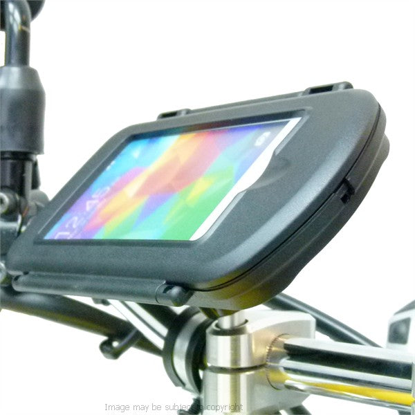 Motorcycle M8 Handlebar Top Clamp Mount &amp; Waterproof Case for Samsung Galaxy S5 (sku 21318)