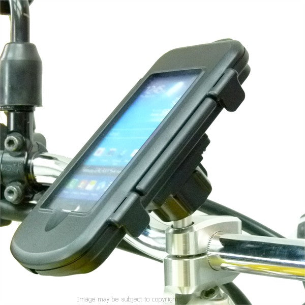 Motorcycle M8 Handlebar Top Clamp Mount &amp; Waterproof Case for Samsung Galaxy S4 (sku 21319)